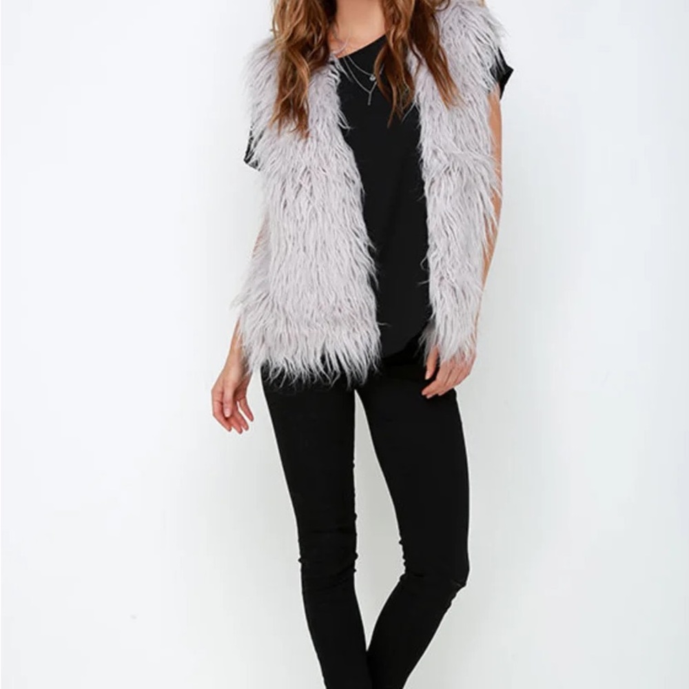 Mink Pink Faux Fur Vest